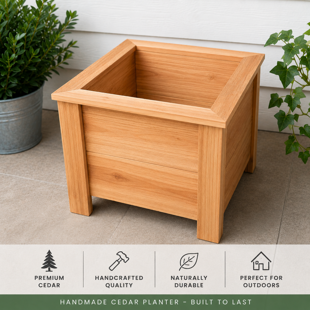 Handmade Cedar Planter Box