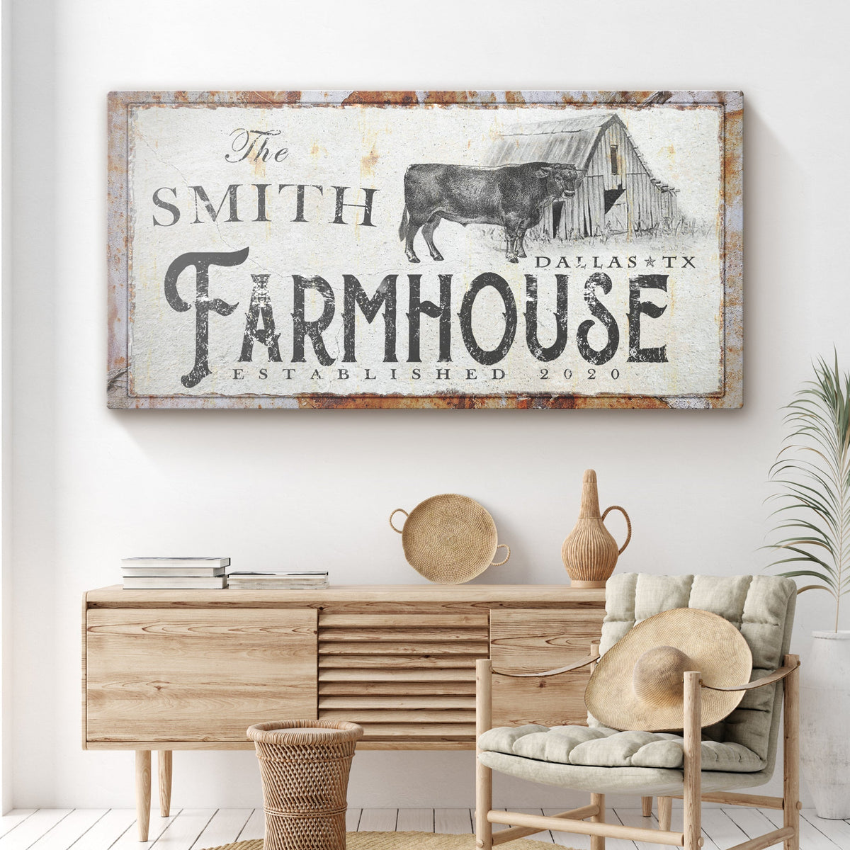 Rustic farmhouse sign wall art